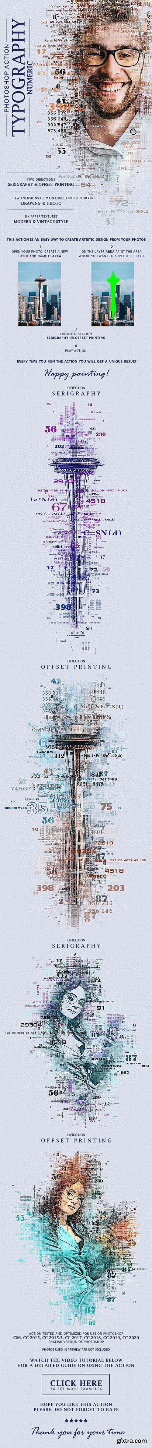 GraphicRiver - Typography (Numeric) Photoshop Action 28477619