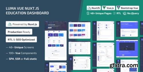 ThemeForest - Luma Nuxt v2.2.0 - NuxtJS Vue Learning Management System Admin Template - 27042844