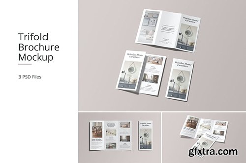 A4 Trifold Brochure Mockup Vol 01