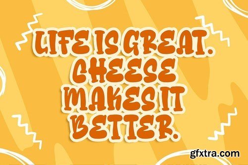 Cheese Sugar a Delicious Font