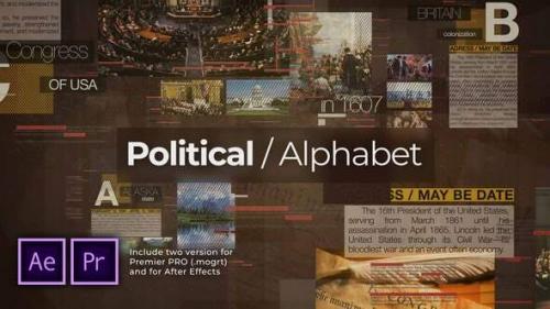 Videohive - Political Alphabet. Historical Slideshow