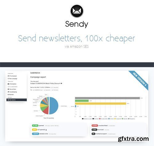 Sendy v5.0.0 - Send Newsletters 100x Cheaper - NULLED