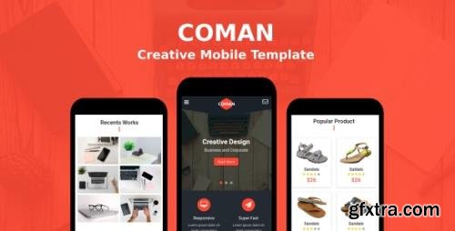 ThemeForest - Coman v1.0 - Creative Mobile Template - 20919248