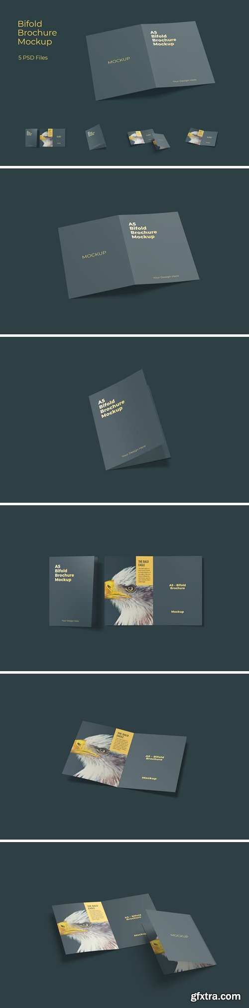 A5 Bifold Brochure Mockup Vol 1