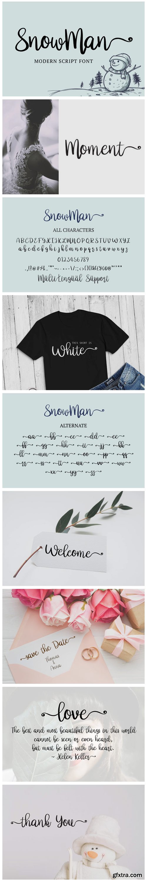 Snowman Font