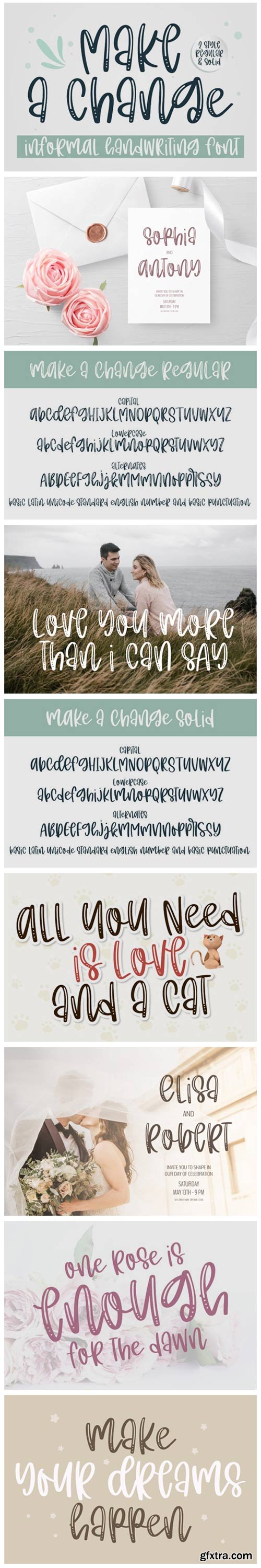 Make a Change Font