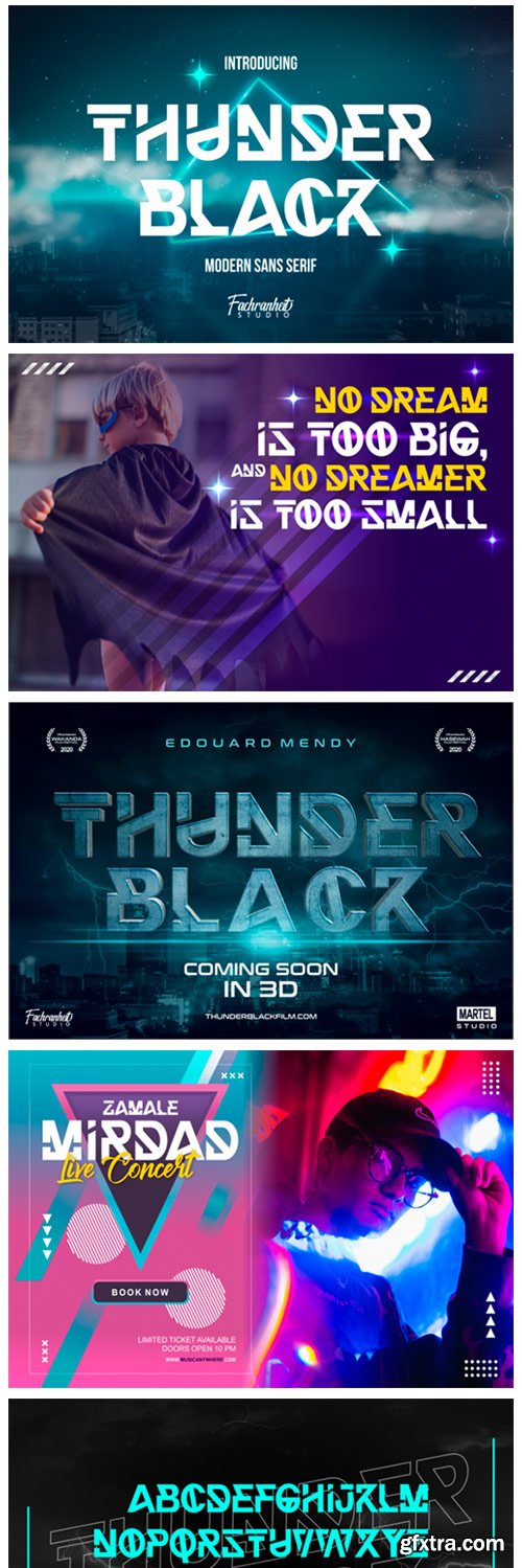 Thunder Black Font