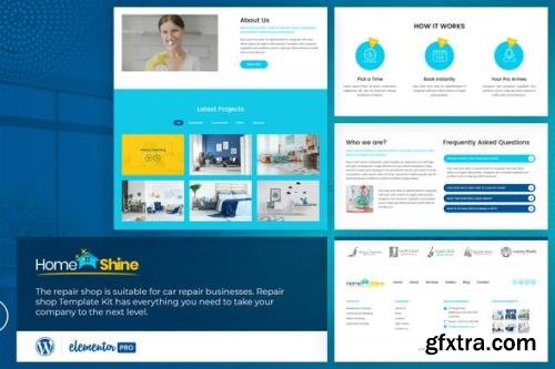 ThemeForest - HomeShine v1.0 - Cleaning & Laundry Elementor Template Kit - 29042073