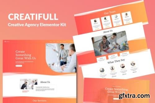 ThemeForest - Creatifull v1.0 - Creative Agency Elementor Template Kit - 28616522