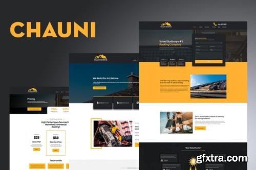 ThemeForest - Chauni v1.0 - Roofing Elementor Template Kit - 29122899