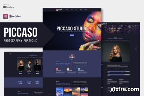 ThemeForest - Piccaso v1.0 - Photography Elementor Template Kit - 29150174