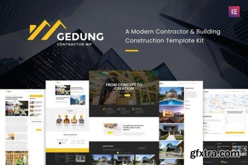 ThemeForest - Gedung v1.0 - Contractor & Building Construction Elementor Template Kit - 28980130