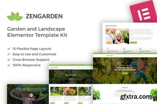 ThemeForest - ZenGarden v1.0 - Garden & Landscape Elementor Template Kit - 28858100