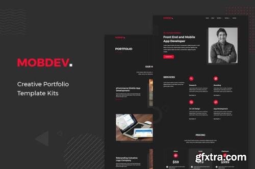 ThemeForest - Mobdev v1.0 - Creative Portfolio & Resume Elementor Template Kit - 28905900