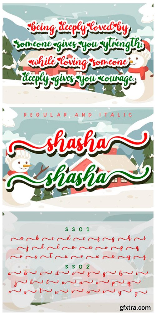 Shasha Christmas Font