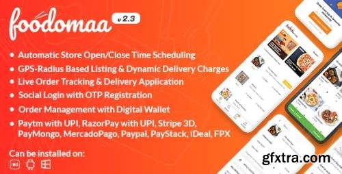 CodeCanyon - Foodomaa v2.3.1 - Multi-restaurant Food Ordering, Restaurant Management and Delivery Application - 24534953 - NULLED