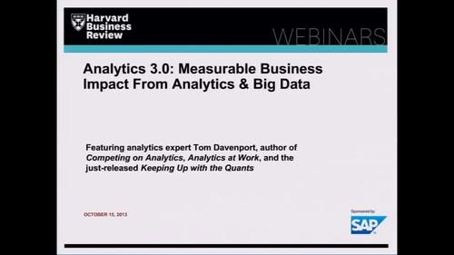 Oreilly - Analytics 3.0: Measurable Business Impact From Analytics & Big Data - 2821109187001