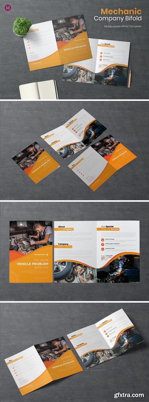 Mechanic Vehicle Bifold Brochure