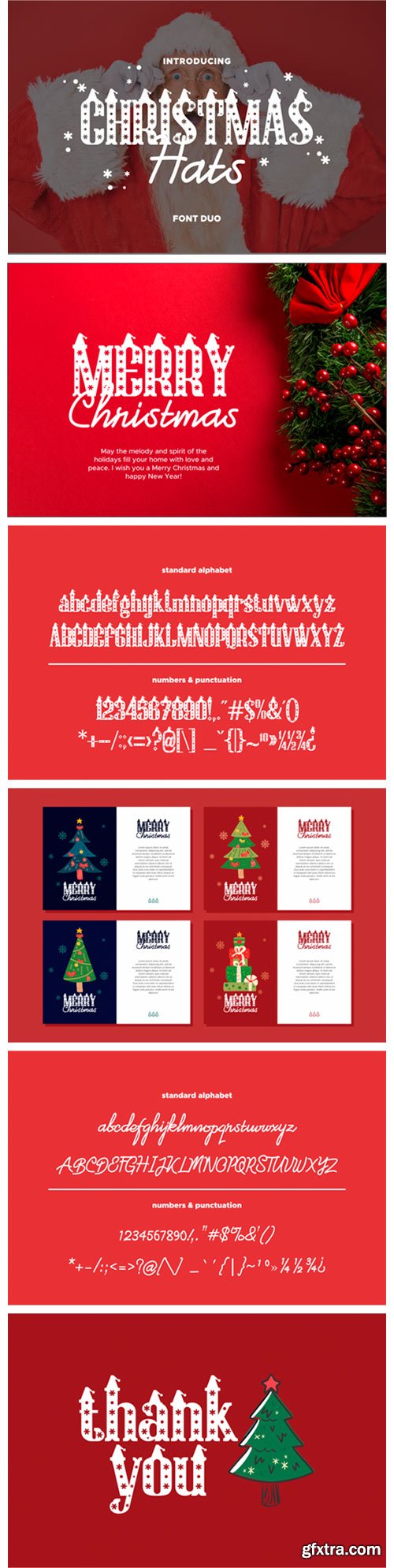 Christmas Hat Font