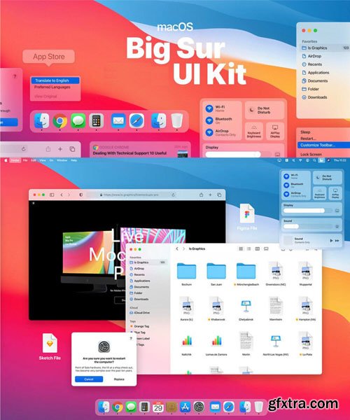 Big Sur UI Kit Templates for Sketch & Figma 