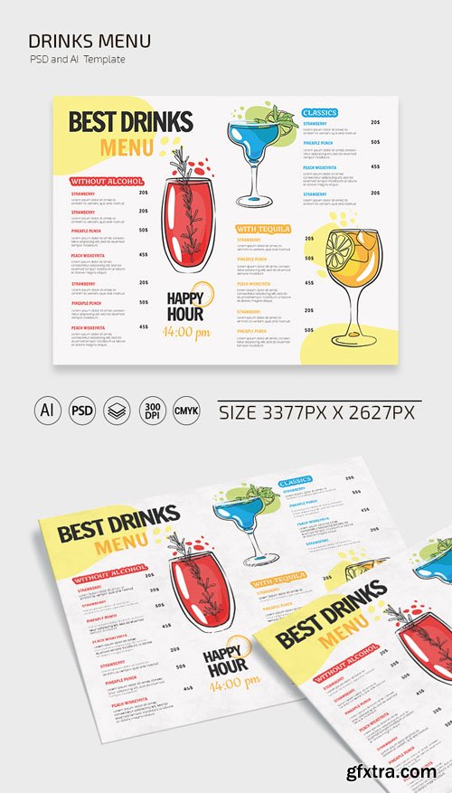 Drinks Menu Templates Collection