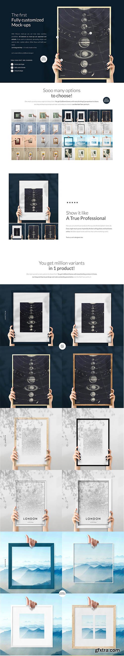 CreativeMarket - The Frames Mock-ups Set 5457356