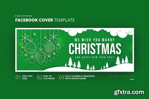 Christmas Facebook Cover Template