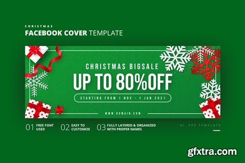 Christmas Facebook Cover Template