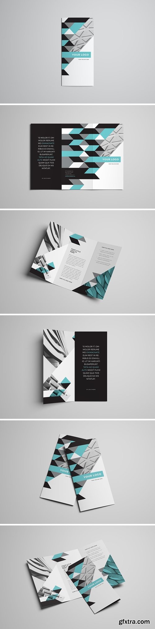 Clean Modern Business Trifold