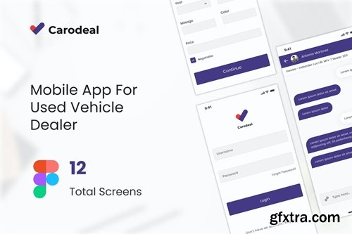 Carodeal - Used Car Dealer UI kit Figma