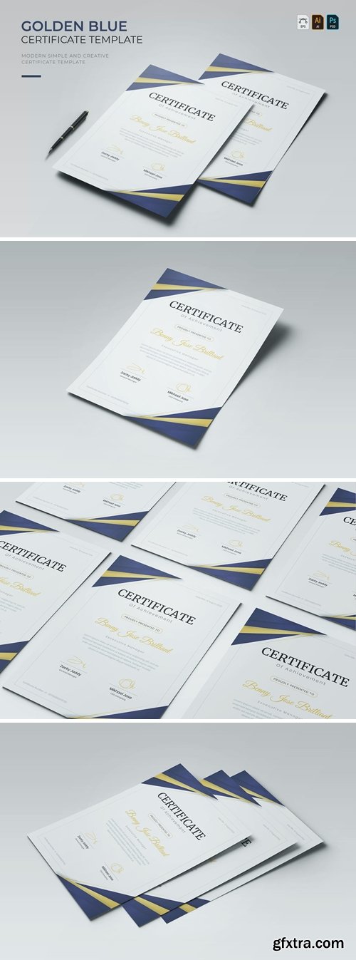 Golden Blue | Certificate