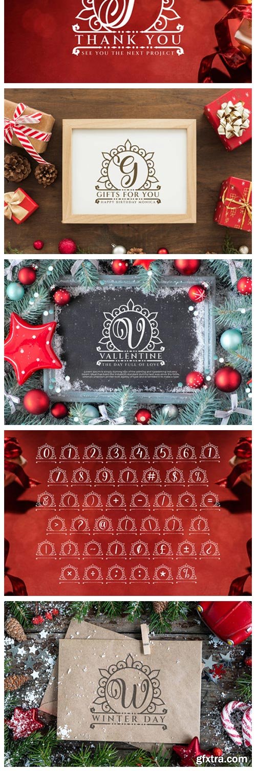 Holiday Monogram Font