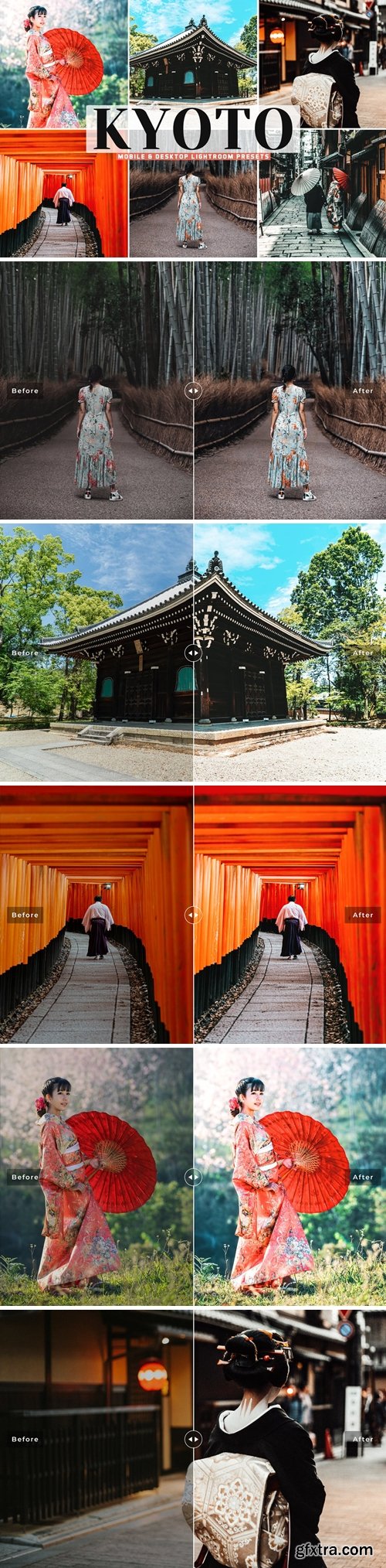 Kyoto Mobile & Desktop Lightroom Presets