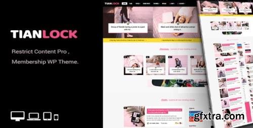 ThemeForest - TianLock WP v2.3 - Restrict Content Pro / Membership WordPress Theme - 21579115