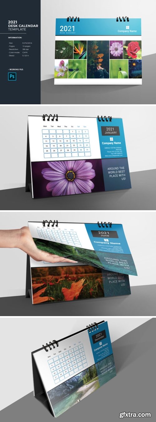 Desk Calendar Template 2021 6527118