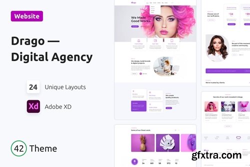 Drago — Creative and Digital Agency Adobe XD
