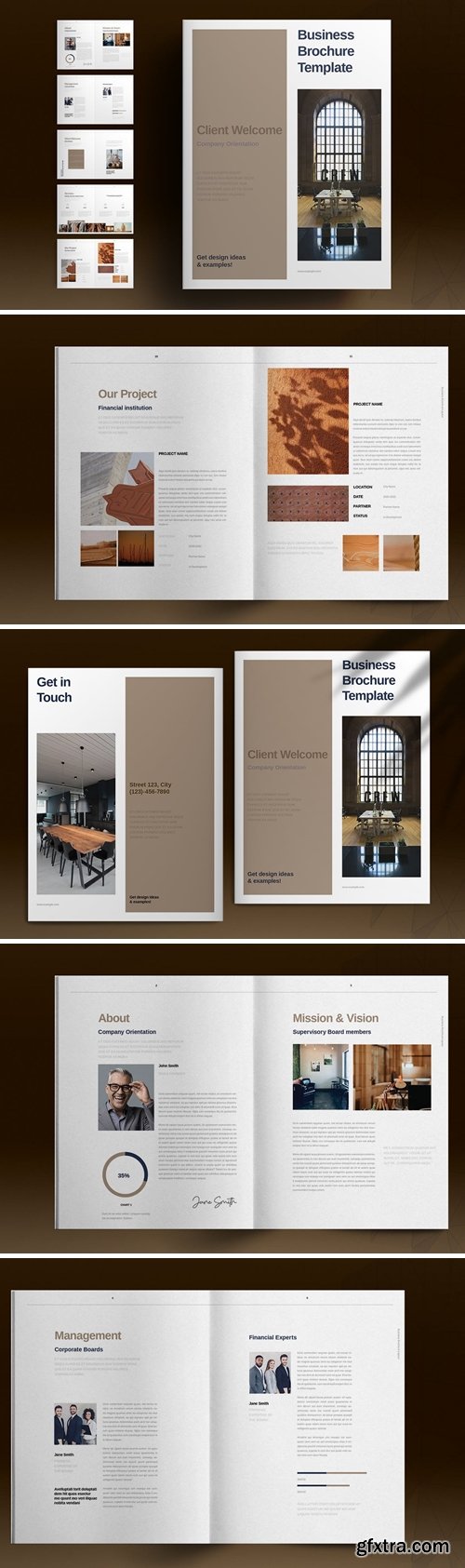 Brown Brochure Template