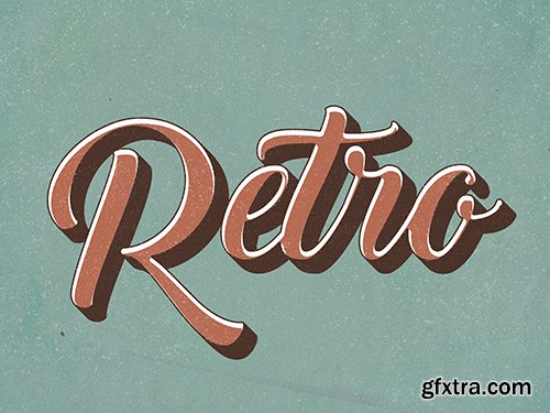 GraphicRiver - Retro Text Effect - 10 Photoshop Different Styles 29215768