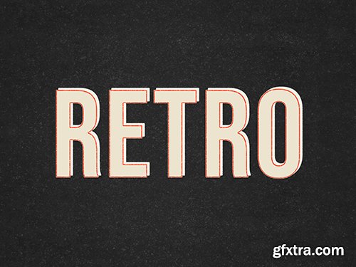 GraphicRiver - Retro Text Effect - 10 Photoshop Different Styles 29215768