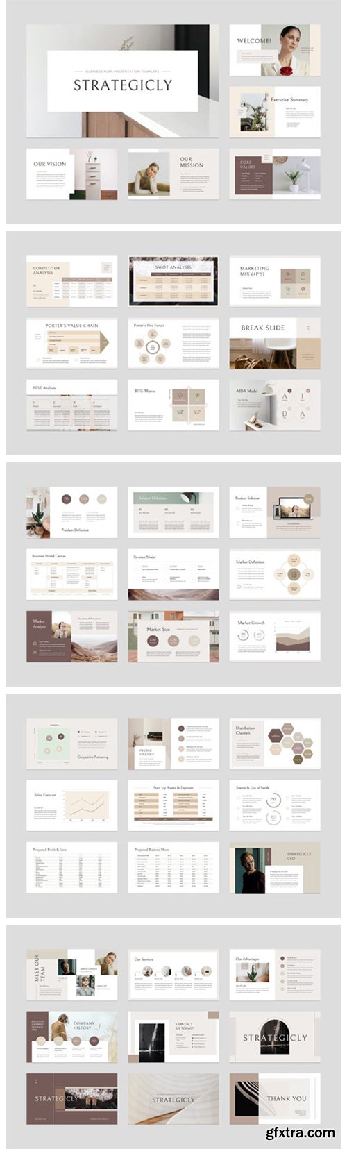 Business Plan PowerPoint Template 6508195