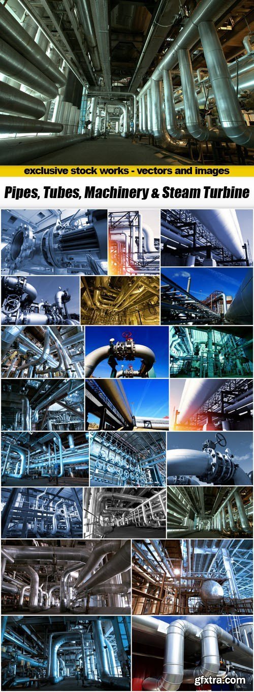 Pipes, Tubes, Machinery & Steam Turbine - 22xUHQ JPEG