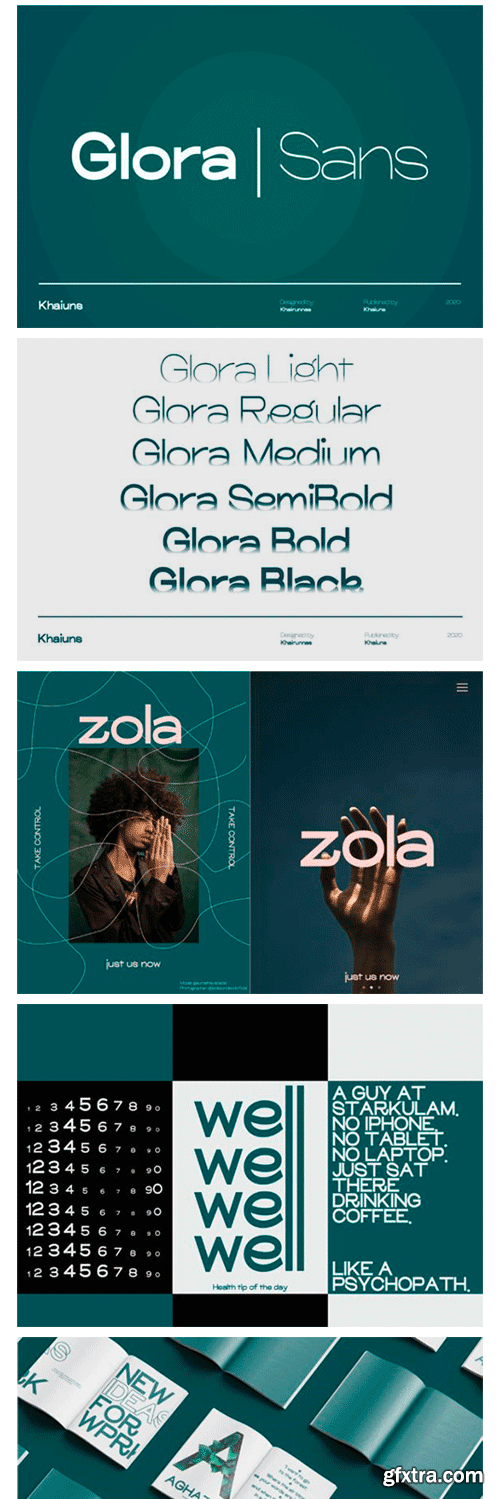 Glora Sans Font