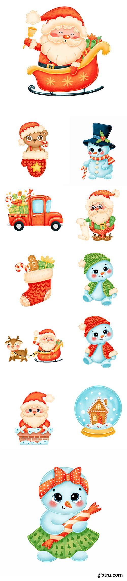 Cute cartoon christmas image