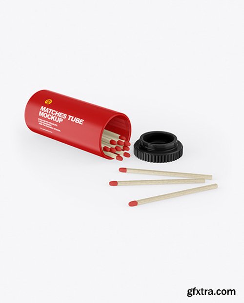 Glossy Matches Tube Mockup 66373