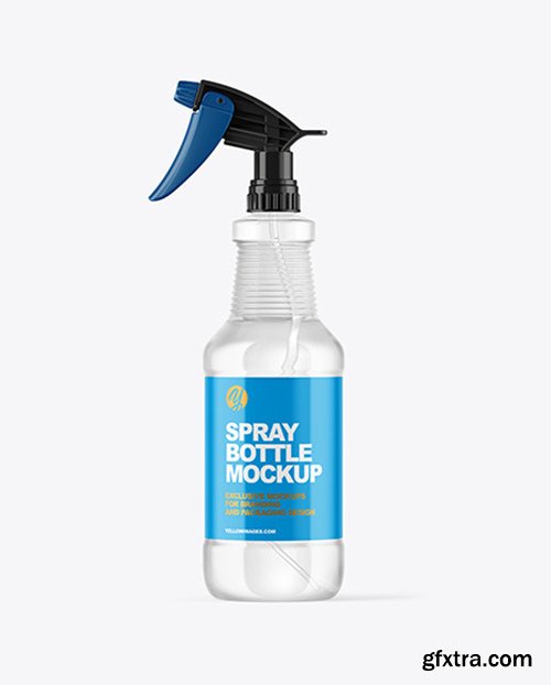 Clear Spray Bottle Mockup 66405