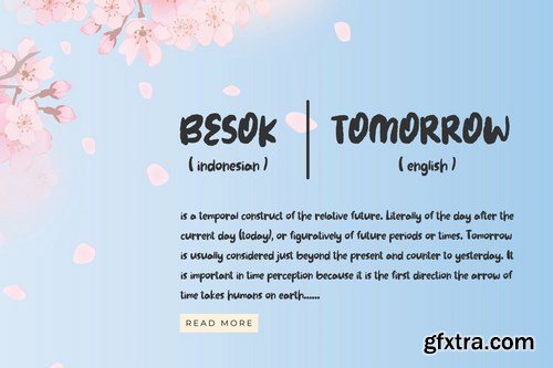 Besok - The Cute Brush Font