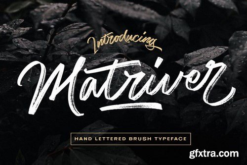 Matriver - Brush Font Logotype