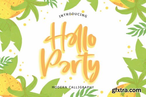 Hello Party Modern Calligraphy