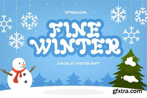 FINE WINTER Display Font