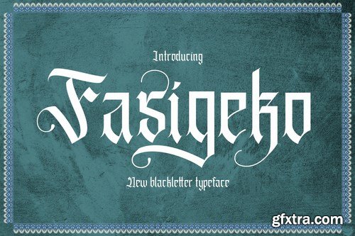 Fasigeko - Blackletter Font